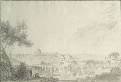 St Peter's from the West (A View of Rome with Saint Peter's)