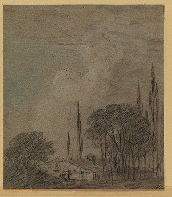 Landscape with Cypresses