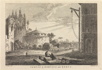 Temple of Romulus and Remus (from Twelve Original Views in Italy)