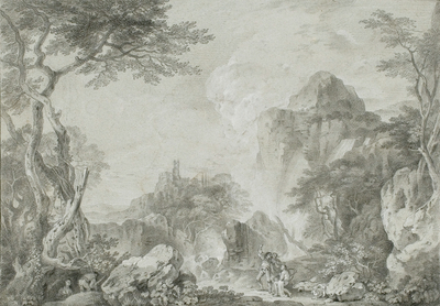 Landscape with Banditti: The Murder (A Rocky Landscape)