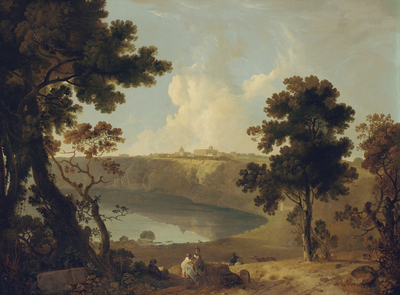 View of Castel Gandolfo and Lake Albano