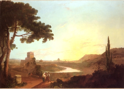 View of Rome and the Ponte Molle