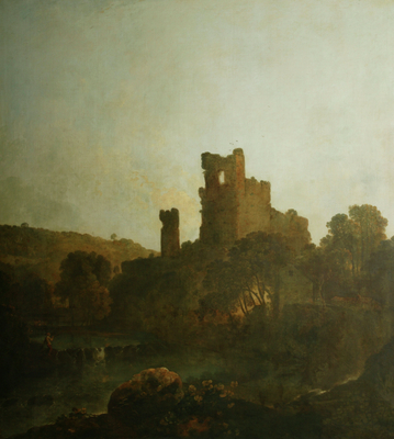 The Keep of Okehampton Castle (Landscape with Ruined Castle…