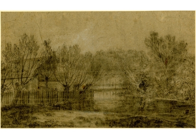 Study for The Wilderness in St James's Park (Stream and Willows)