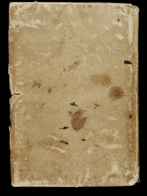 Studies and Designs done in Rome in the Year 1752, Back Cover