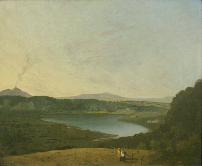 Lago d'Agnano with Vesuvius in the Distance (Lago d'Agnano - I)
