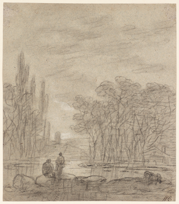 Castle, Trees and Flood 
(A River Scene)