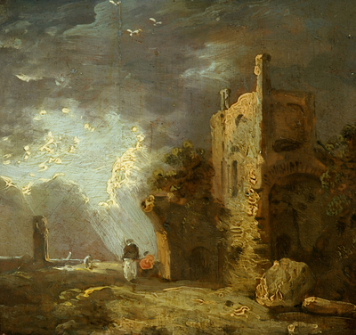 Ruined Tower with Figures