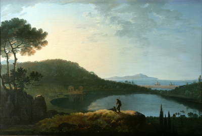 Lake Avernus and the Island of Capri