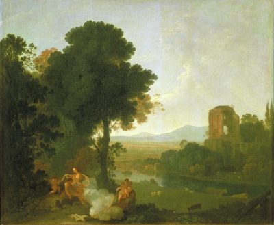 Classical Landscape with Venus, Adonis and Cupids