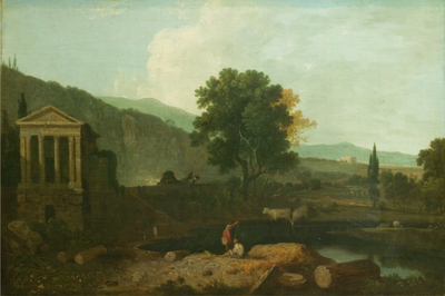 Landscape with Temple of Clitumnus near Spoleto