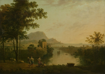 River Mouth with Peasants dancing 