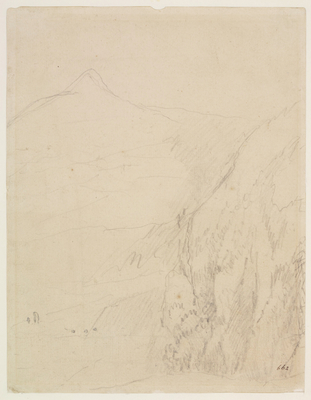 Sketch of a Mountain and Rock